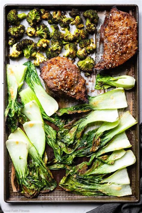 Quick to prepare and a cinch to clean up, they're the key to making your life easy. Asian Miso Steak Sheet Pan Dinner | Food Faith Fitness