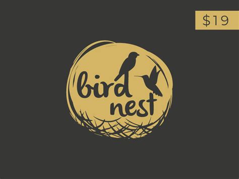 Bird Nest Logo Nest Logo Branding Design Logo Nest Design