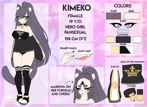 Main Ocmascot Kimeko Reference Sheet By Kimekorin