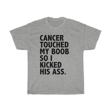 breast cancer shirt funny cancer shirt cancer t shirt etsy