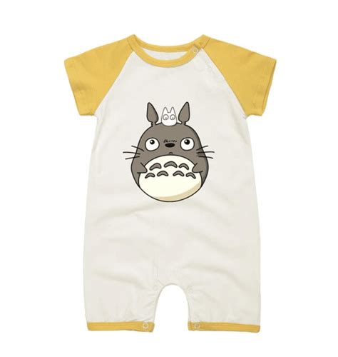 My Neighbor Totoro Onesies Short Sleeve For Baby 5 Colors Ghibli Store