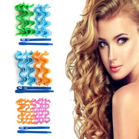 2436pcs 65cm Long Magic Hair Curlers Rollers Spiral Magic Curls Wave