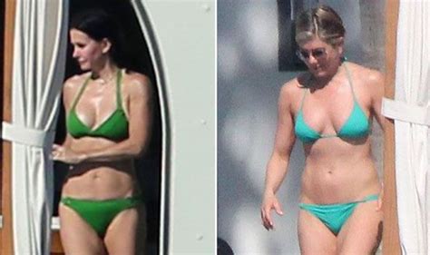 Jennifer Aniston And Courtney Cox Continue To Show Off Their Fab Bikini