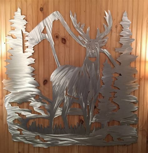 Deer Metal Wall Art Hunting Decor T For Outdoorsman Etsy
