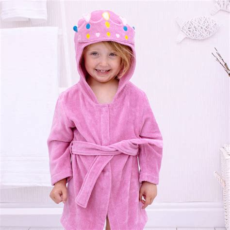 Personalised Princess Childrens Bath Robe By Bathing Bunnies