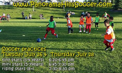 Summer Soccer Nw For Kids July 26 Panoramahillssoccer Indoor Outdoor