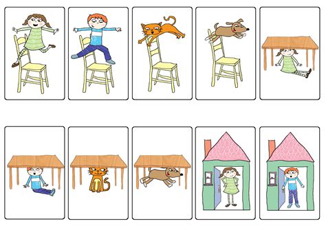 Download prepositions of place worksheets and use them in class today. 9 Best Images of Printable Preposition Games - Free Printable Preposition Cards, Preposition ...