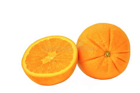 Oranges On White Background Stock Photo Image Of Natural Puree