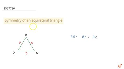 Symmetry Of An Equilateral Triangle Youtube