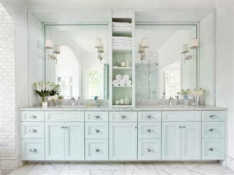 All White Marble Bathroom With Double Vanity Hgtv
