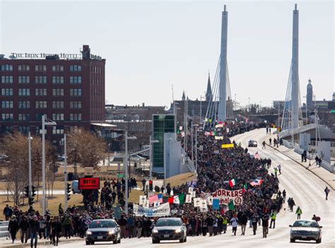 photos thousands flood milwaukee streets in day without latinos protest the chicagoist