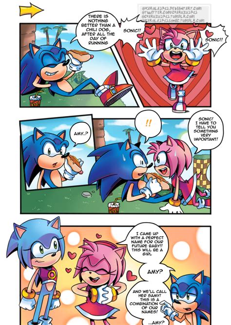 Sonic And Amy Comic