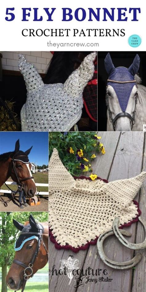 5 Best Crochet Fly Bonnet Patterns For Horse Or Pony The Yarn Crew