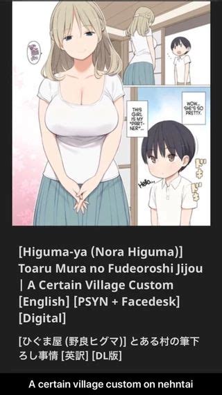 Higuma Ya Nora Higuma Toaru Mura No Fudeoroshijijou I A Certain