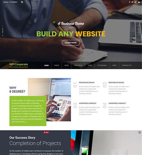 Wp Corporate Wordpress Business Theme Beautiful Themes
