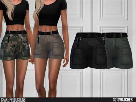 The Sims Resource 472 Cargo Shorts By Shakeproductions • Sims 4 Downloads