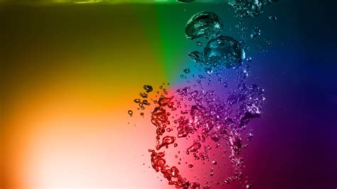 Rainbow Water Wallpaper For Desktop 1920x1080 Full Hd