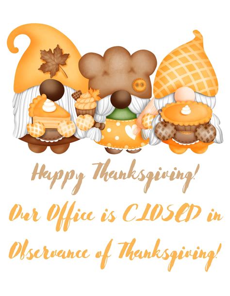 Office Closed In Observance Of Thanksgiving Default Ada Area