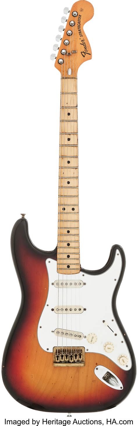 1974 Fender Stratocaster Sunburst Solid Body Electric Guitar Lot