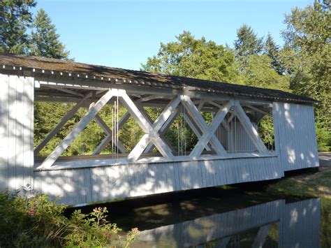 A Look At The Open Air Howe Truss Covered Bridges Open Air Picture