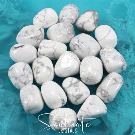 White Howlite Tumbled Stone Large Soulmate Crystals