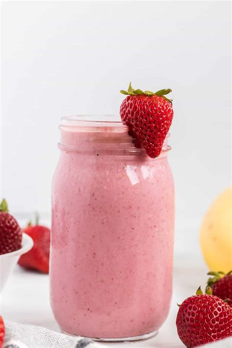 Strawberry Banana Smoothie Recipe Build Your Bite