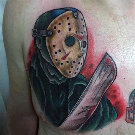 60 Jason Mask Tattoo Designs For Men Friday The 13th Ideas