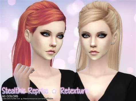 Stealthic Reprise Hair Retexture Sims 4 Hair
