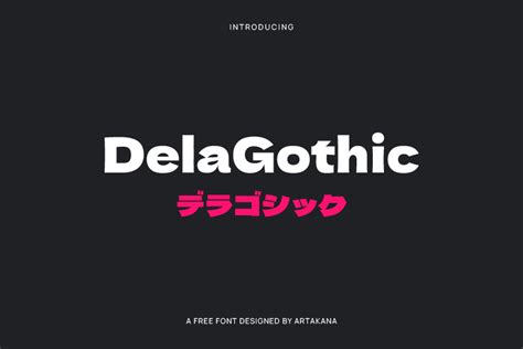 Dela Gothic One Font Free Download Fontswan