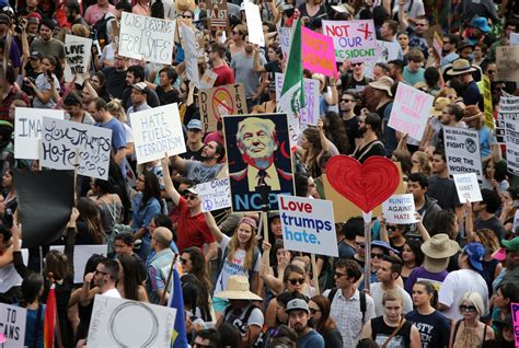 Scenes From Five Days Of Anti Trump Protests Across A Divided Nation