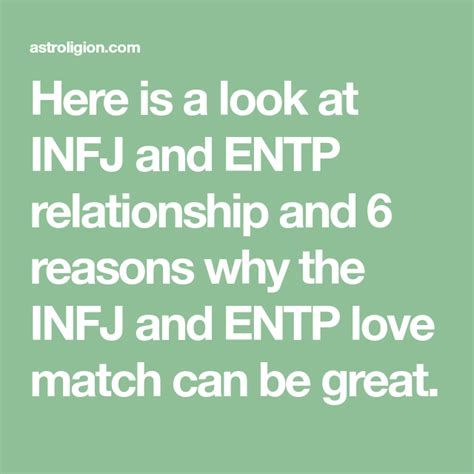 Here Is A Look At Infj And Entp Relationship And 6 Reasons Why The Infj