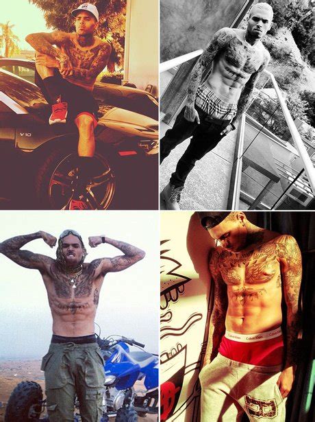 Chris Brown Sexy Selfies 20 Pop Stars Obsessed With Flashing The Flesh Capital