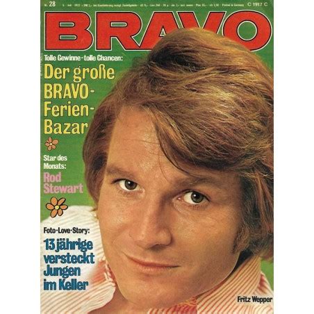 Wepper is also remembered for his roles in the films cabaret (1972) and the bridge (1959). BRAVO Nr.28 / 5 Juli 1972 - Fritz Wepper Zeitschrift