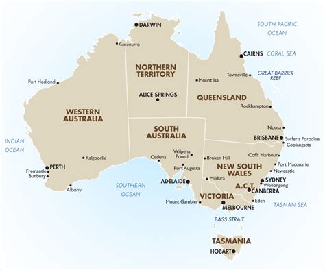 Australia Map Simple