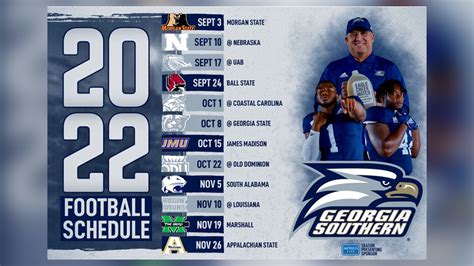Georgia Southern Releases Its 2022 Football Schedule Wsav Tv