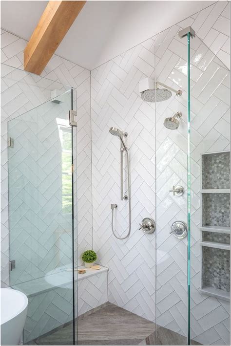 76 Choosing A Herringbone Shower Tile Design For Your Bathroom