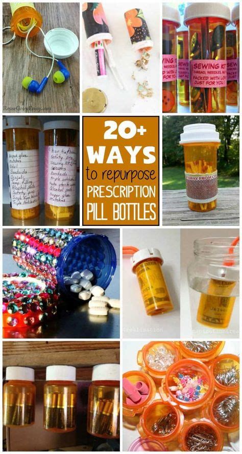 9 best prescription bottles images in 2020 prescription bottles pill bottle crafts reuse