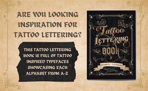 Tattoo Lettering Book Tattoo Lettering Inspiration Reference Book And