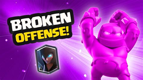 New Best Elixir Golem Deck Clash Royale Youtube