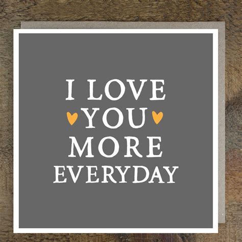 National i love you day 2021 oct 28. 'love you more everyday' valentine's card by zoe brennan ...