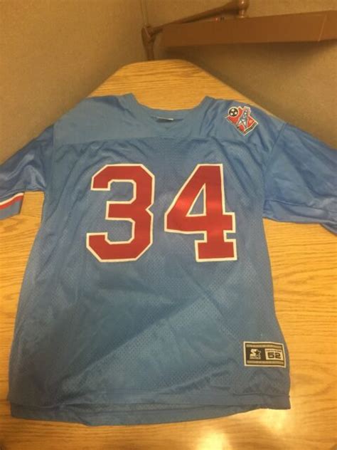 Rare 1997 Tennessee Oilers Earl Campbell Jersey Xxl 52 Starter Houston