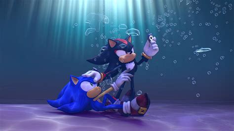 Underwater Sonic Sonic The Hedgehog Shadow The Hedgehog Sega Sonic
