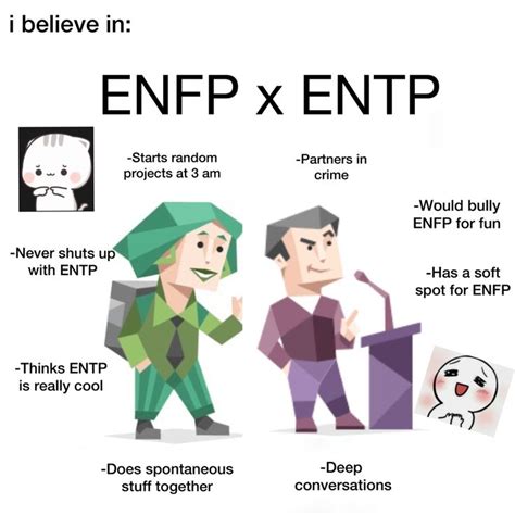 Enfp X Entp Enfp Personality Mbti Relationships Mbti Character