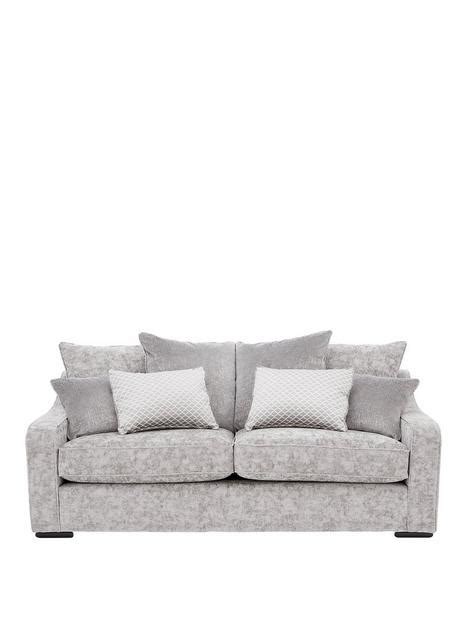 5 Fabric Home And Furniture Sale Silver Three Seater Michelle