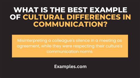 Cultural Differences In Communication Examples Pdf