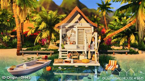 Dh4s Tiny Beach Cabin • Sims 4 Downloads