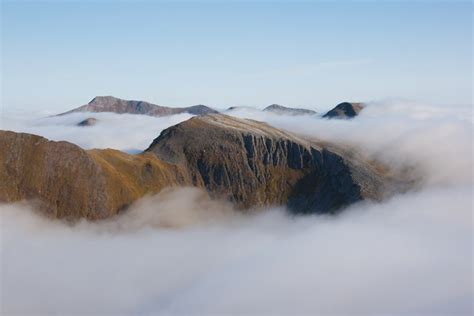 Cloud Inversion Over The Mamores © David Crocker Geograph Britain