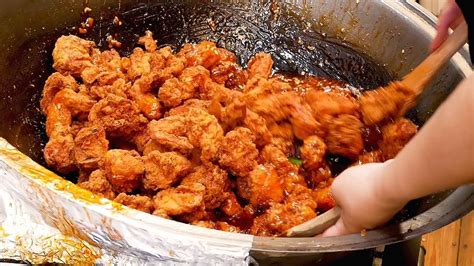 June 5, 2021 updated on: Sweet and sour chicken (Dakgangjeong) - Korean street food ...