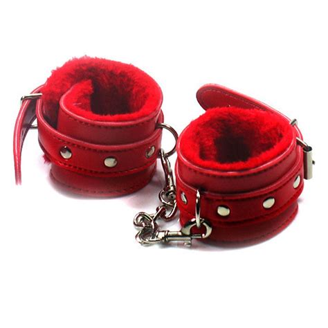 Leather Sex Gear Handcuffs For Couples Sexdollandtoys