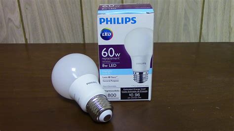 Review Philips Led Light Bulb 60w Youtube